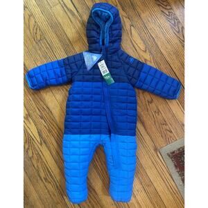 NWT Snozu Snowsuit Fold Over Mittens & Feet Infant Boys 18M Blue